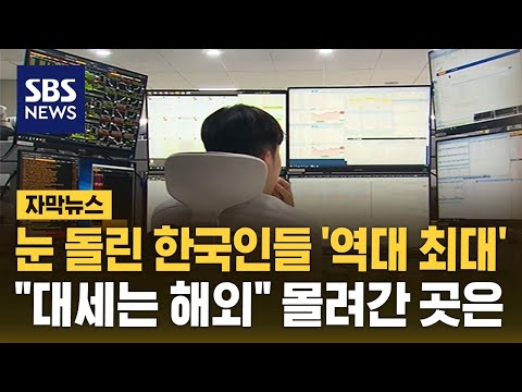 눈 돌린 한국인들 '역대 최대'..."대세는 해외" 몰려간 곳은 (자막뉴스) / SBS