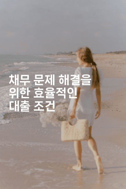 채무 문제 해결을 위한 효율적인 대출 조건-해투탐정