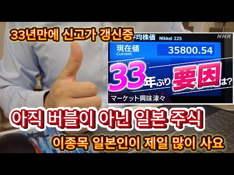 일본 주식이 아직 버블이 아닌 이유, 일본인이 가장 많이 사는 종목은??