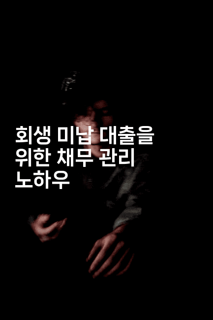 회생 미납 대출을 위한 채무 관리 노하우-해투탐정