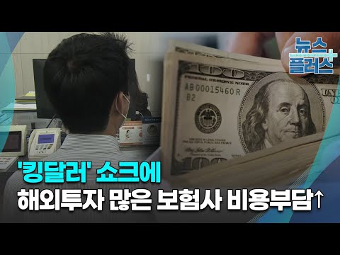 '킹달러' 쇼크에 해외투자 많은 보험사도 비용부담↑/한국경제TV뉴스